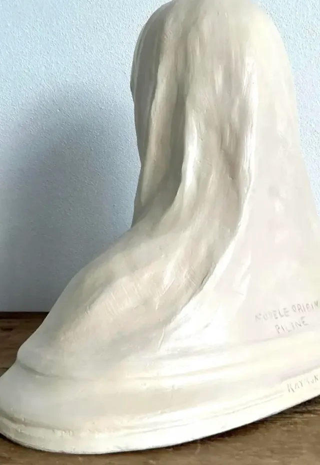Vintage 1900 Original Model Plaster Marquette of Pilne — additional photo 4
