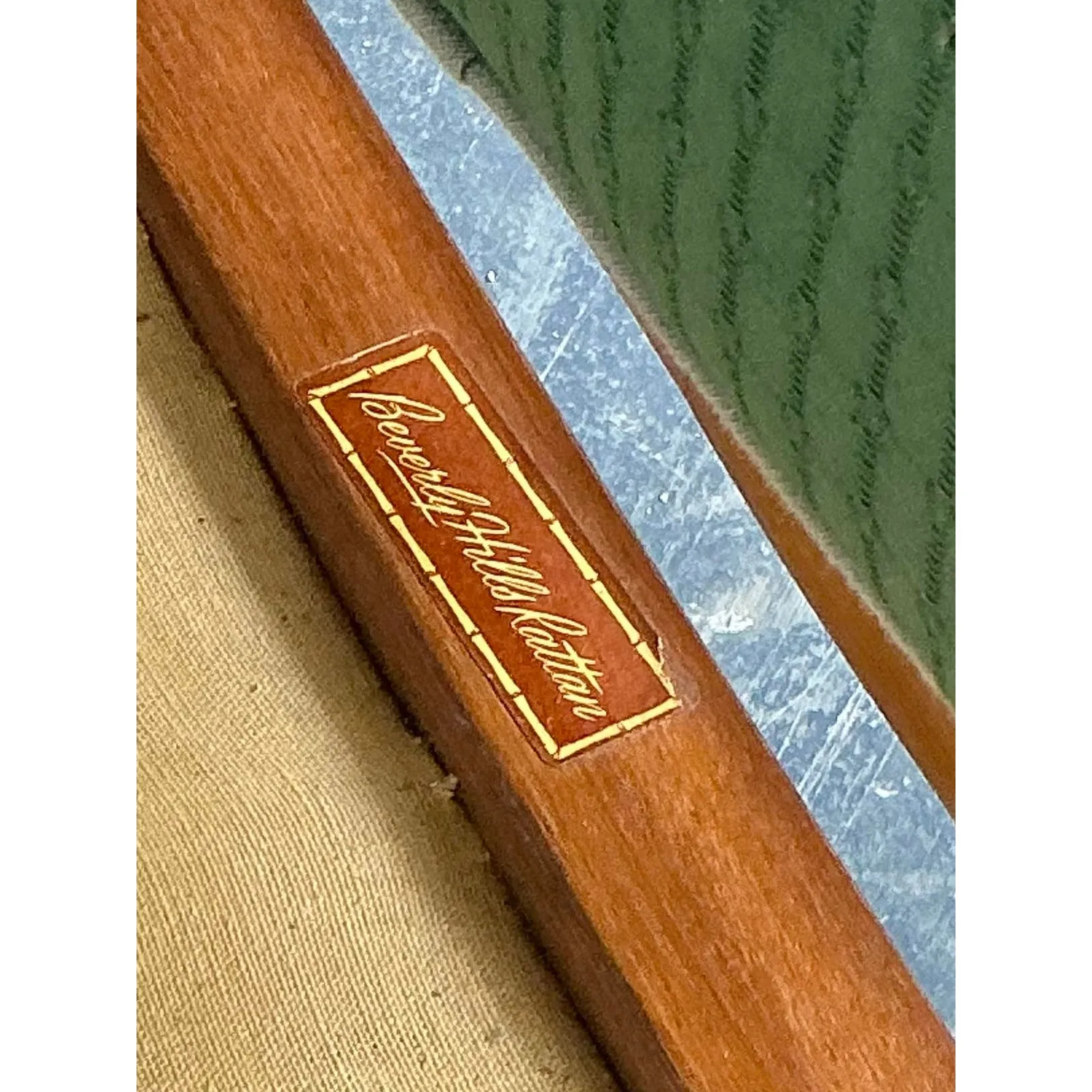 Vintage 1950s Beverly Hills Rattan Sofa — additional photo 4