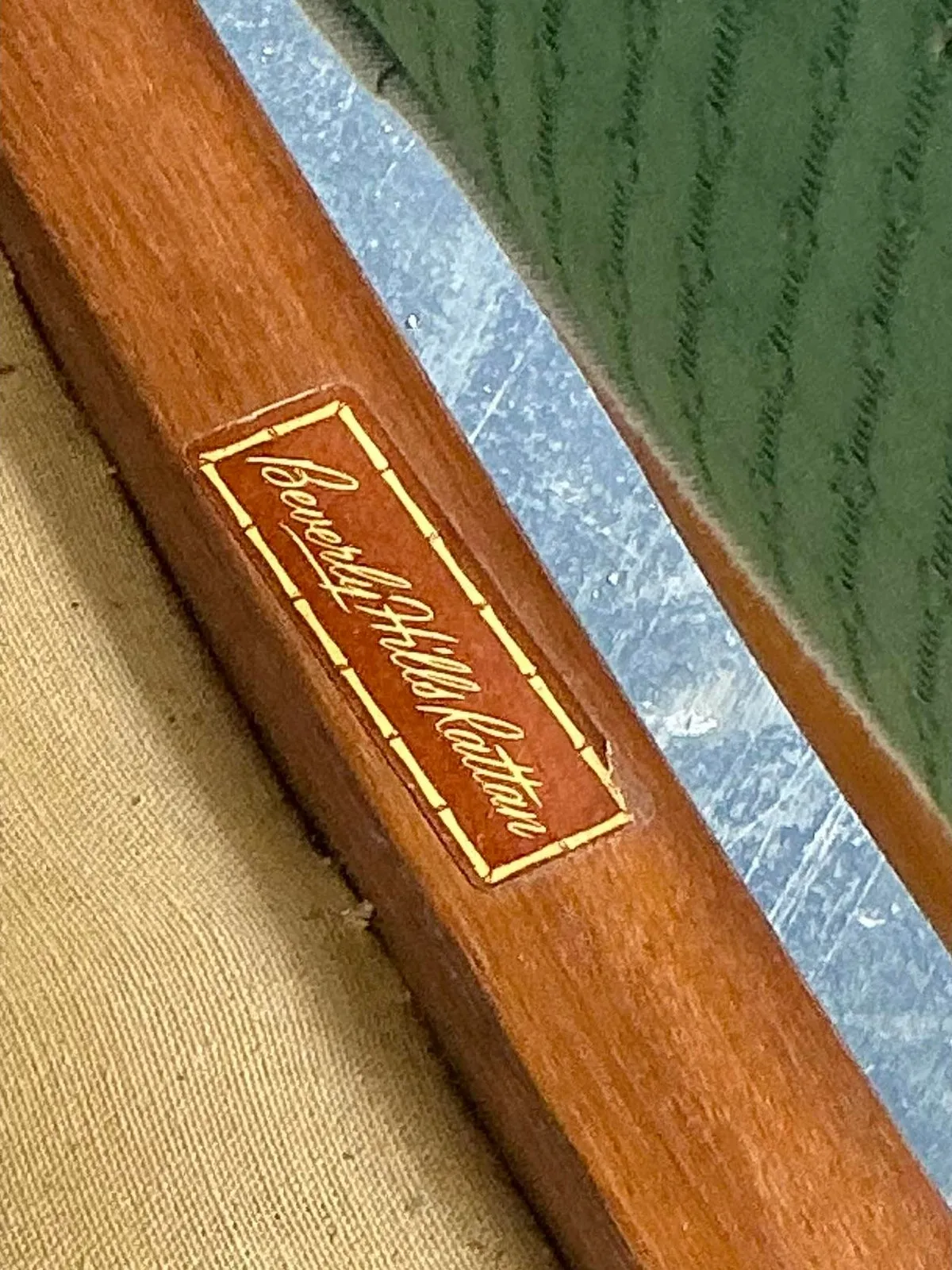 Vintage 1950s Beverly Hills Rattan Sofa — additional photo 4