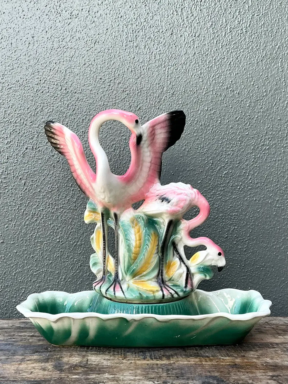 Vintage 1950s Lane Glazed Ceramic Light — additional photo 1