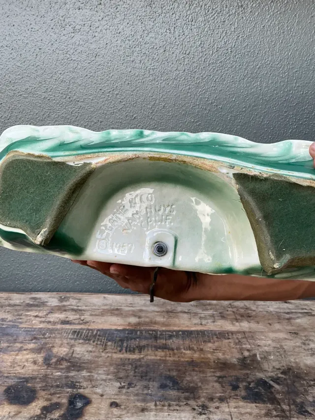 Vintage 1950s Lane Glazed Ceramic Light — additional photo 7