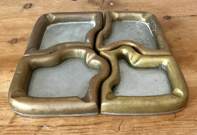 Vintage 1980s David Marshall Puzzle Ashtray Set — additional photo 5