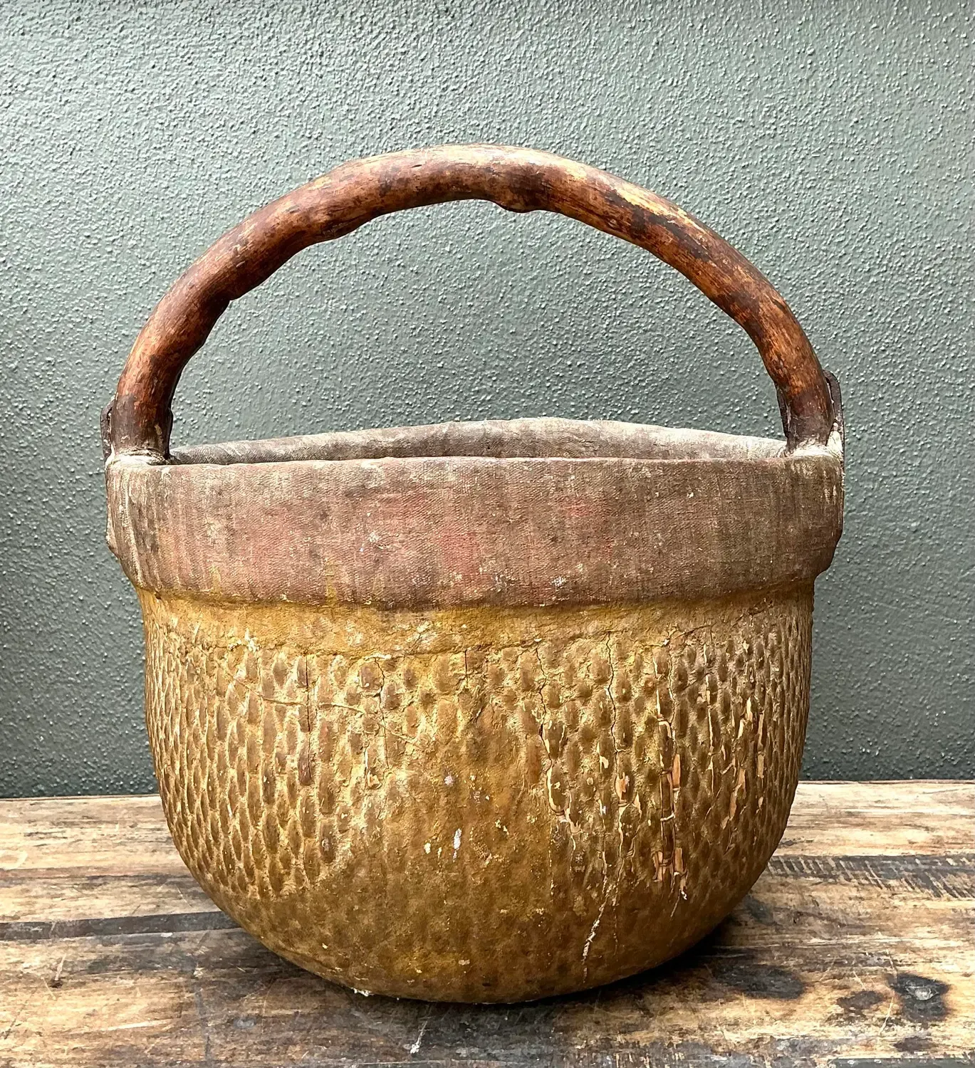 Vintage 19th Century Chinese Rice Basket — additional photo 2