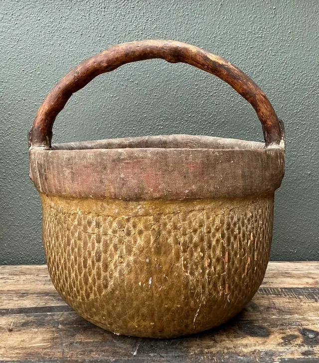 Vintage 19th Century Chinese Rice Basket — additional photo 3