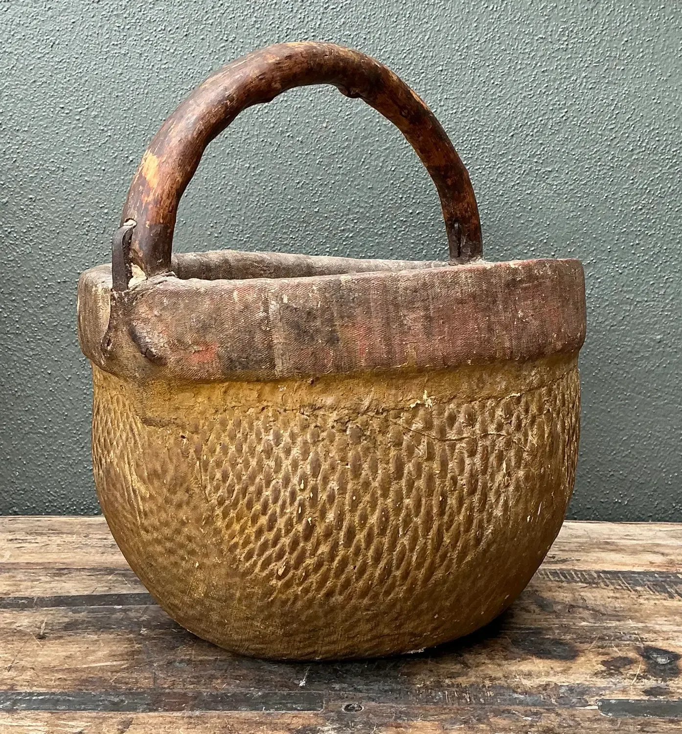 Vintage 19th Century Chinese Rice Basket — additional photo 6