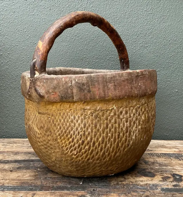 Vintage 19th Century Chinese Rice Basket — additional photo 6