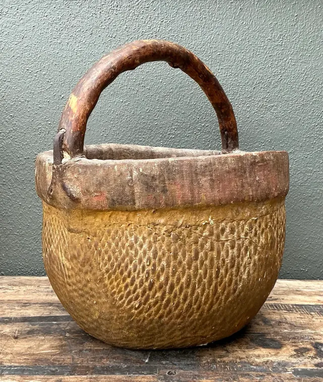 Vintage 19th Century Chinese Rice Basket — additional photo 7