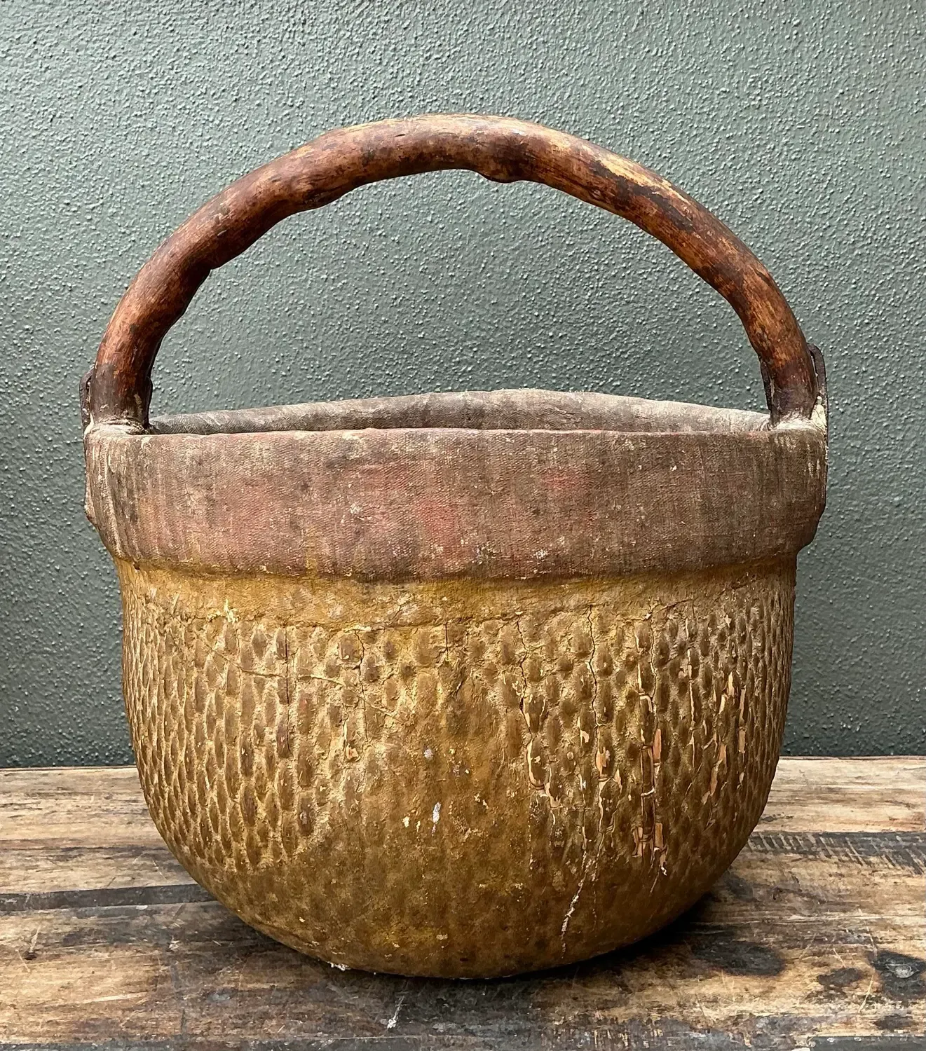 Vintage 19th Century Chinese Rice Basket — additional photo 8