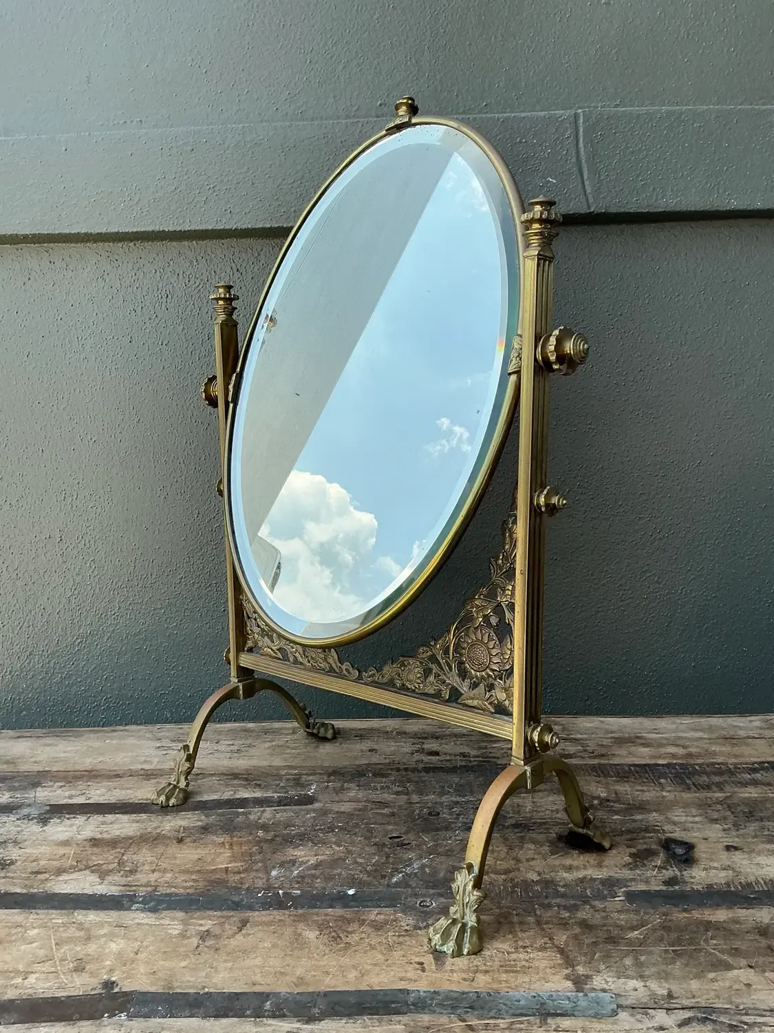 Vintage 19th Century Convent Reliquary Mirror — additional photo 4