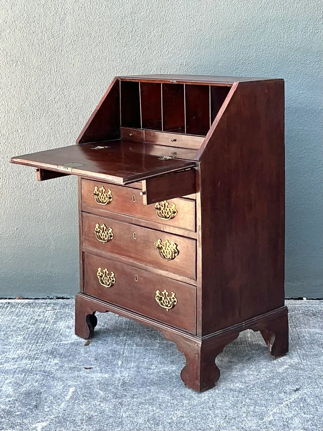 Vintage 19th Century Drop Down Writing Desk — additional photo 1