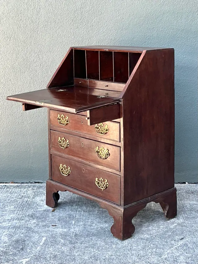 Vintage 19th Century Drop Down Writing Desk — additional photo 1
