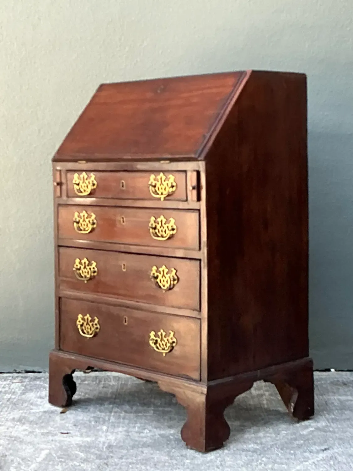 Vintage 19th Century Drop Down Writing Desk — additional photo 4