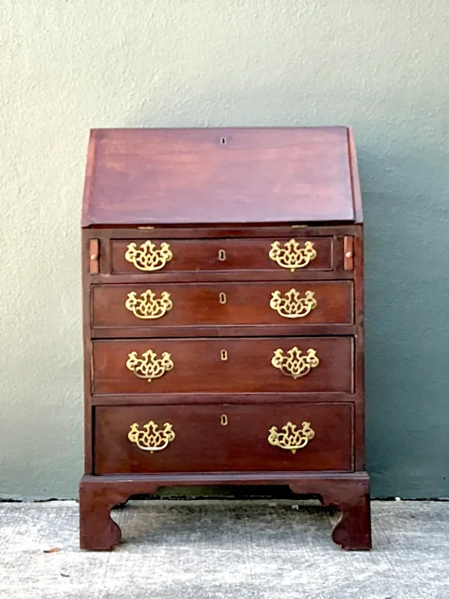 Vintage 19th Century Drop Down Writing Desk — additional photo 7