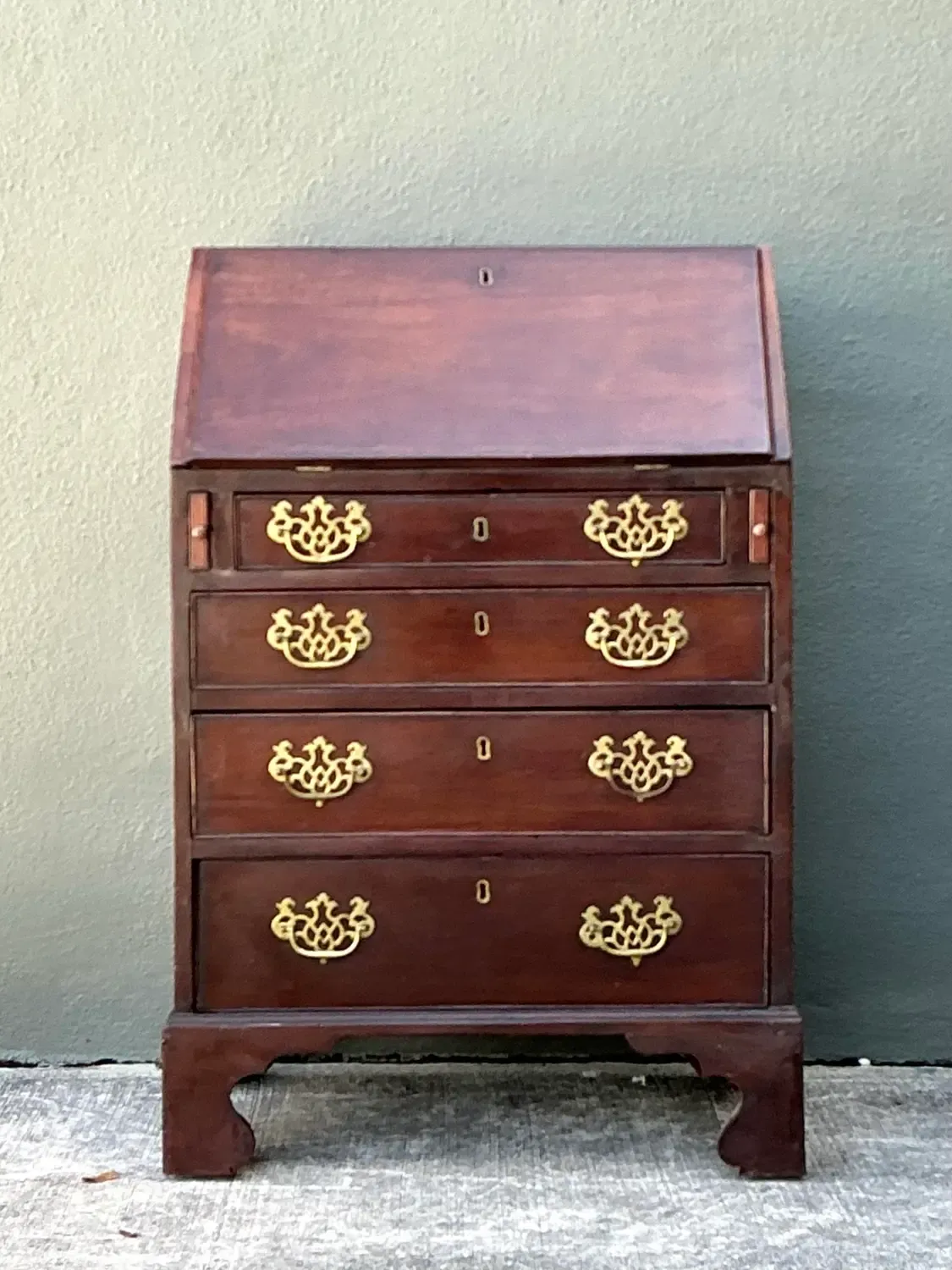 Vintage 19th Century Drop Down Writing Desk — additional photo 8