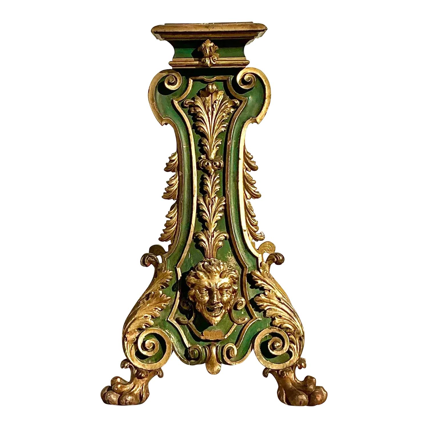 Vintage 19th Century Regency Gilt Painted Pedestal — additional photo 2