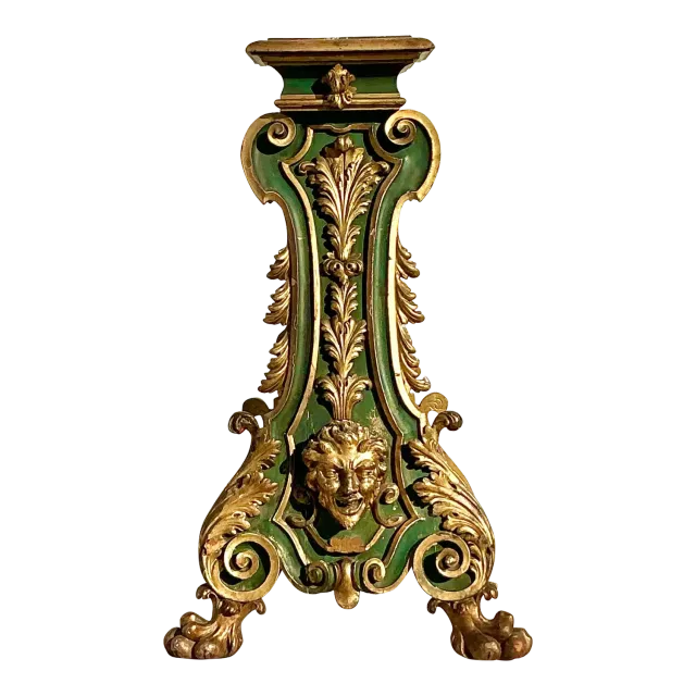 Vintage 19th Century Regency Gilt Painted Pedestal — additional photo 2