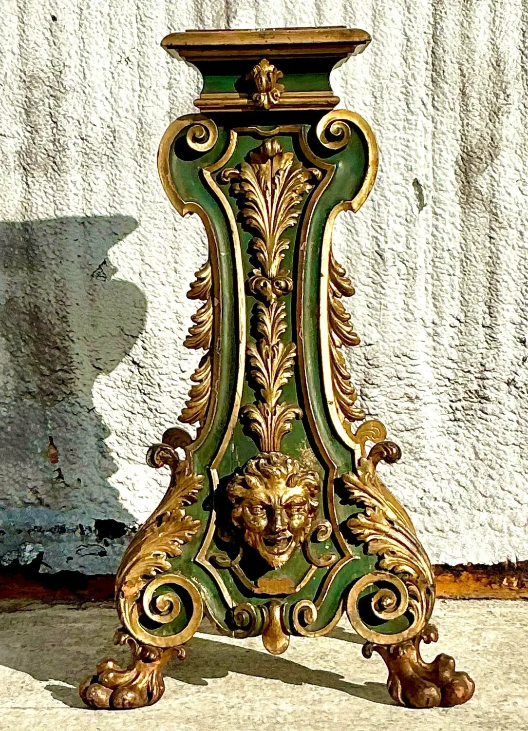 Vintage 19th Century Regency Gilt Painted Pedestal — additional photo 5