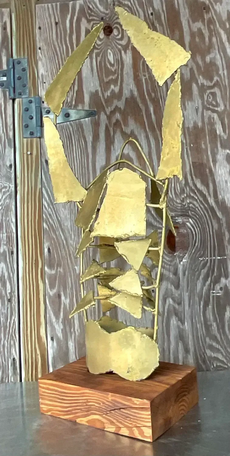 Vintage a Boho Torch Cut Steele Lobster Sculpture — additional photo 5