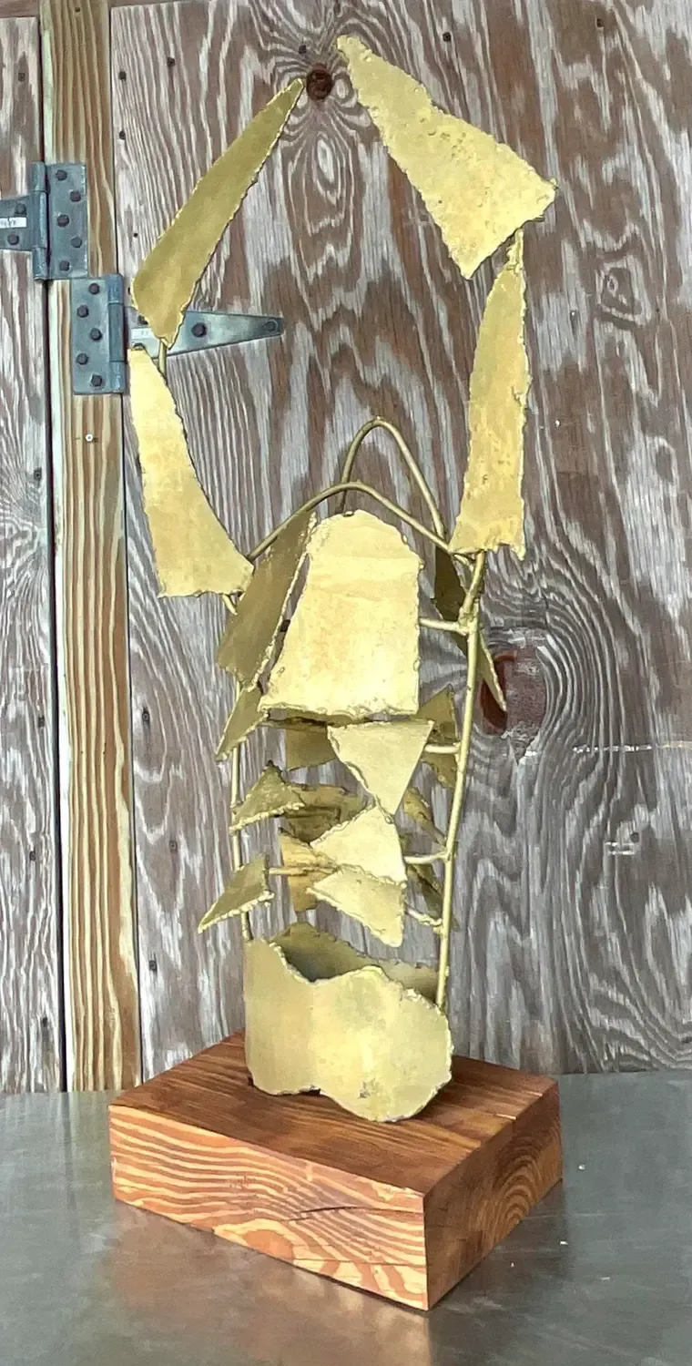 Vintage a Boho Torch Cut Steele Lobster Sculpture — additional photo 8