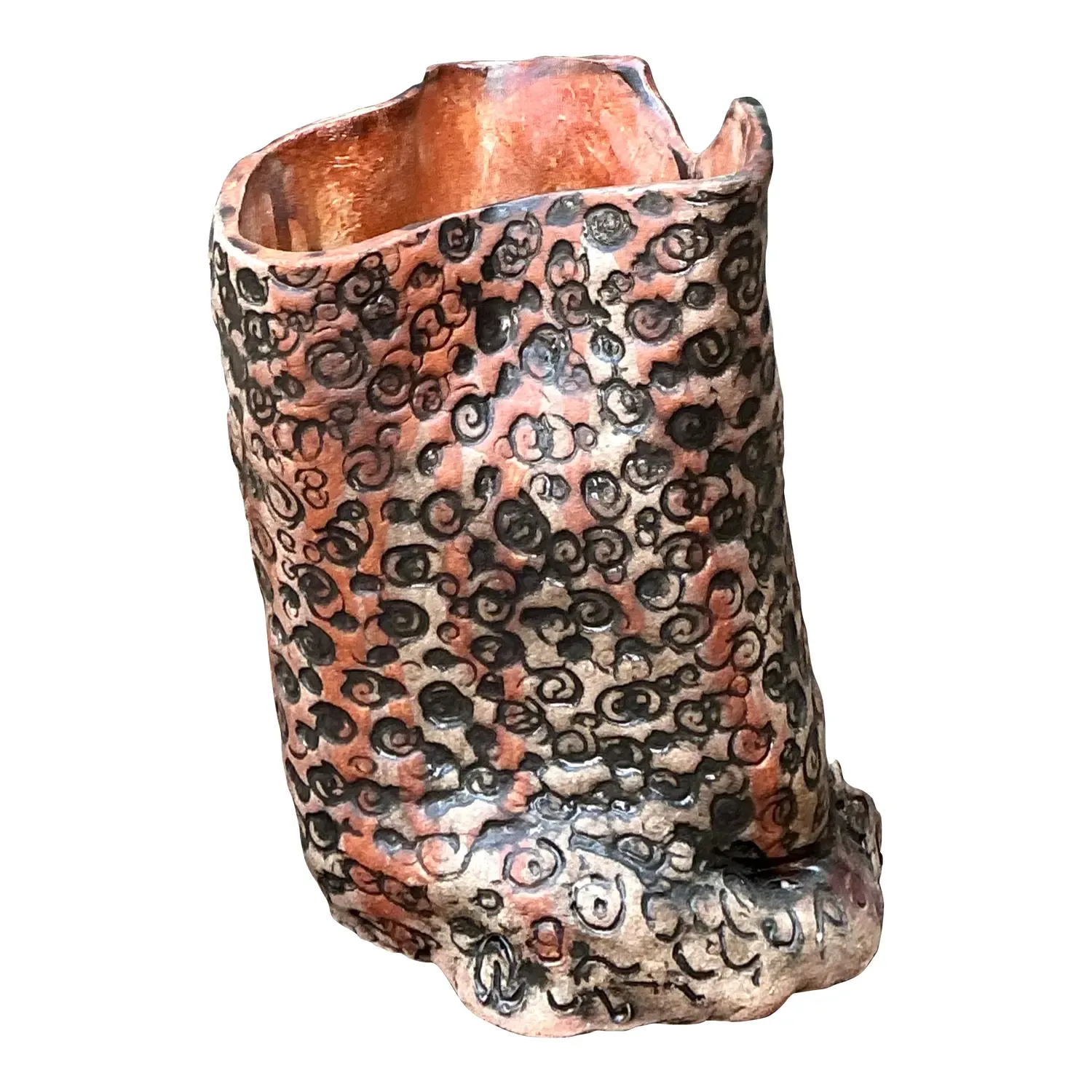Vintage Aboriginal Studio Pottery Dot Vase — additional photo 1