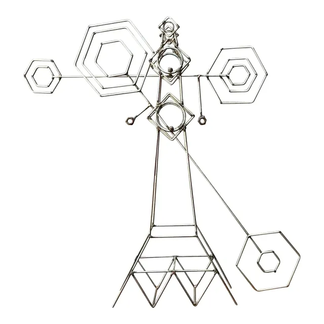 Vintage Abstract Geometric Kinetic Sculpture — additional photo 1
