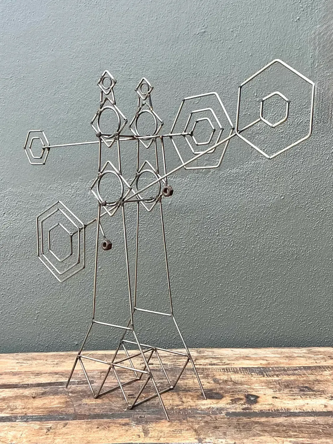 Vintage Abstract Geometric Kinetic Sculpture — additional photo 4