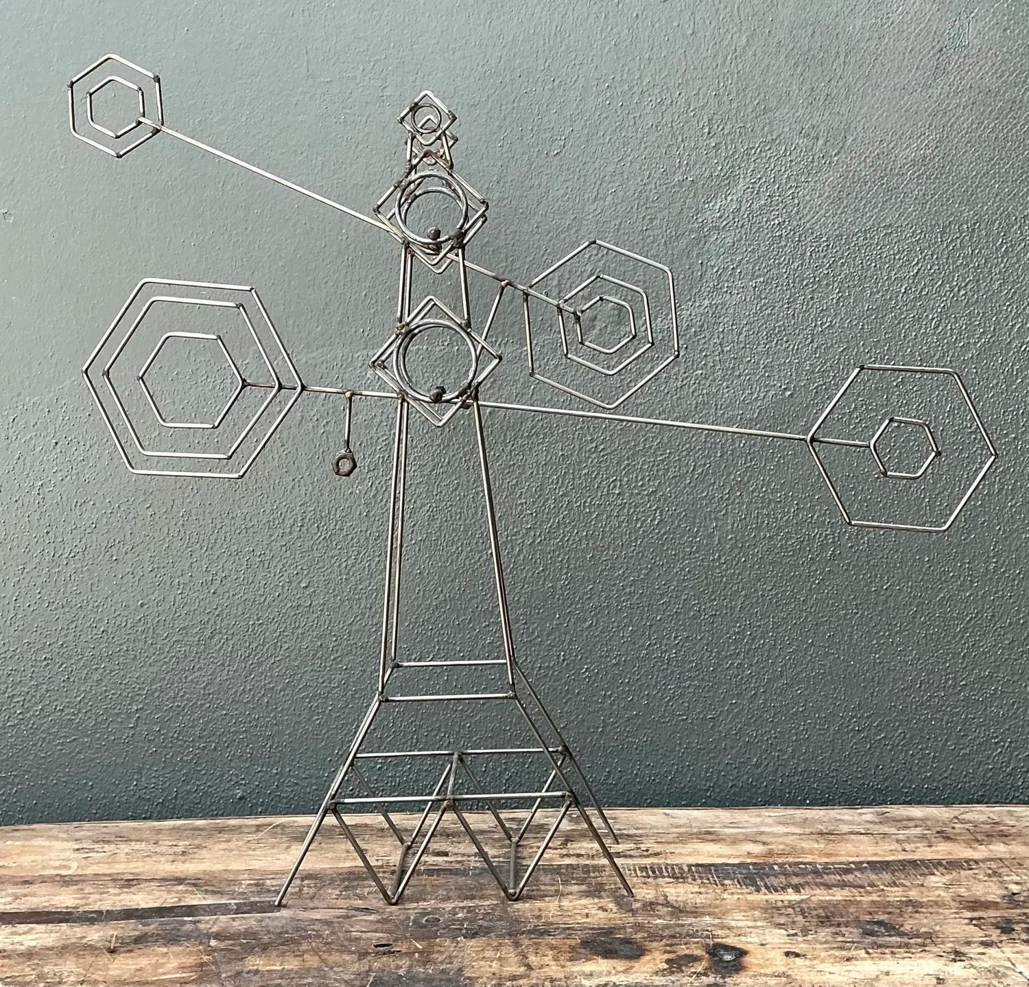 Vintage Abstract Geometric Kinetic Sculpture — additional photo 5