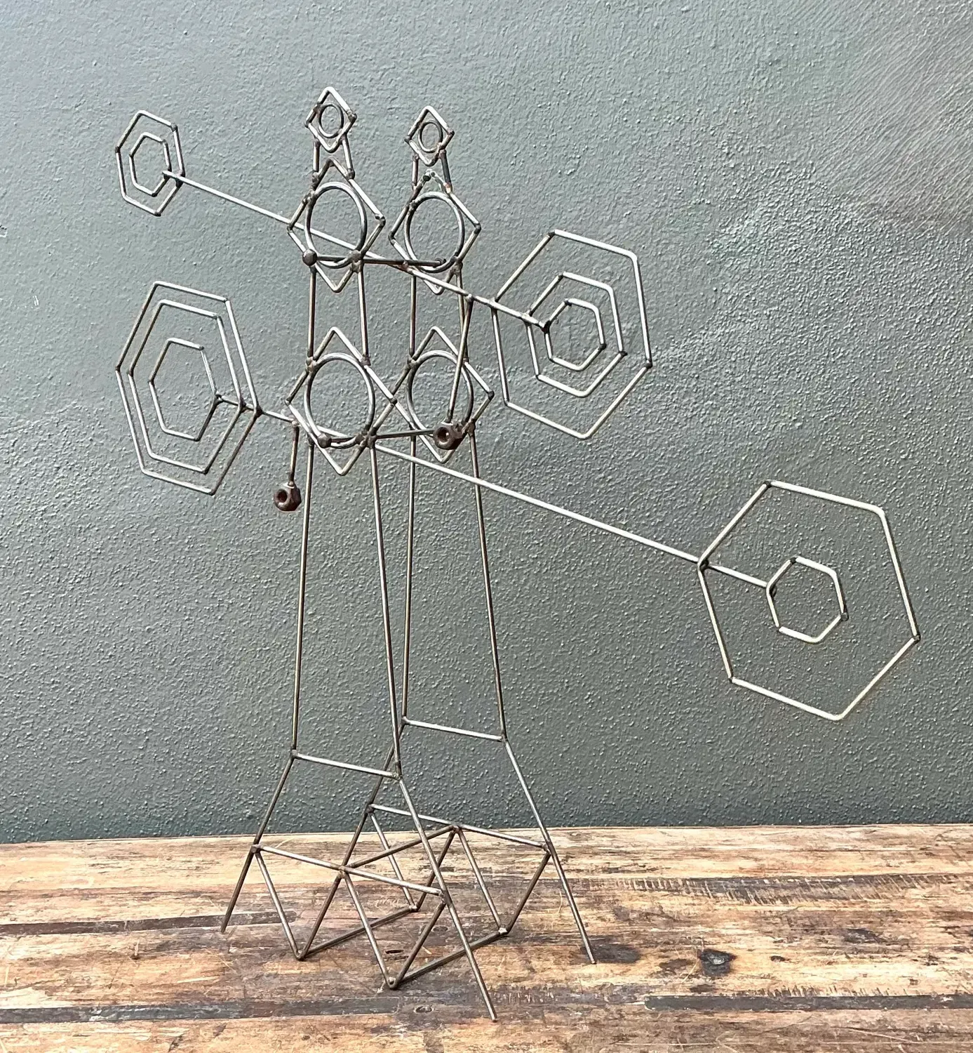 Vintage Abstract Geometric Kinetic Sculpture — additional photo 6