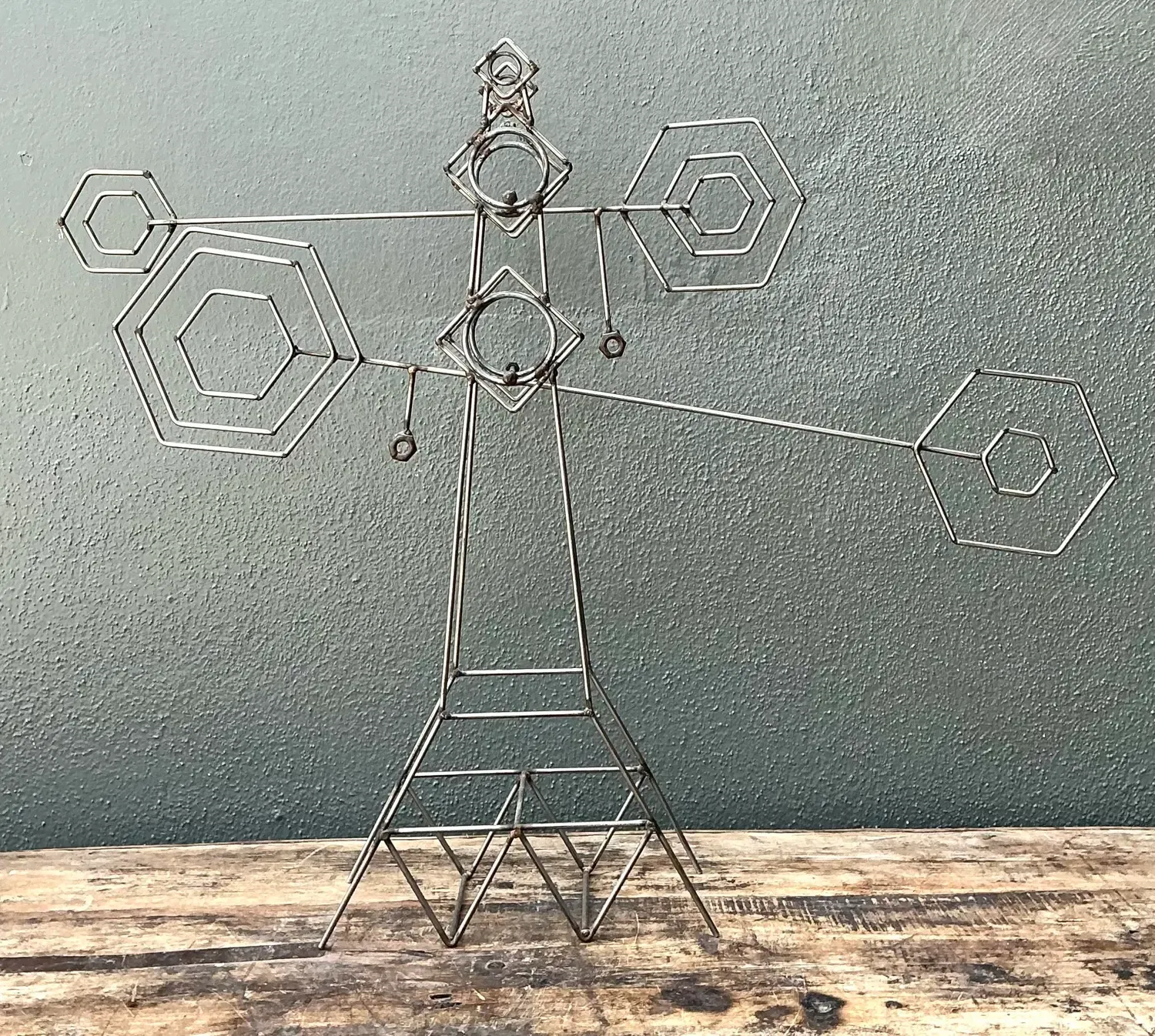 Vintage Abstract Geometric Kinetic Sculpture — additional photo 7