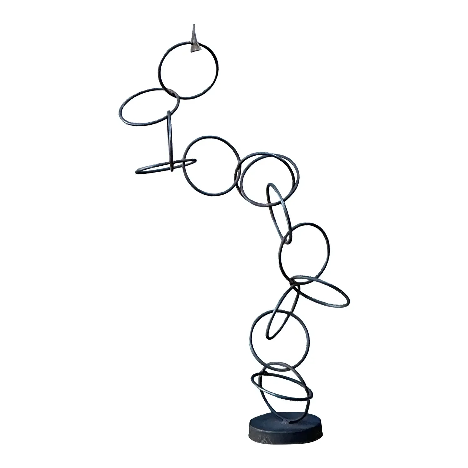 Vintage Abstract Geometric Rings Sculpture Z — additional photo 1