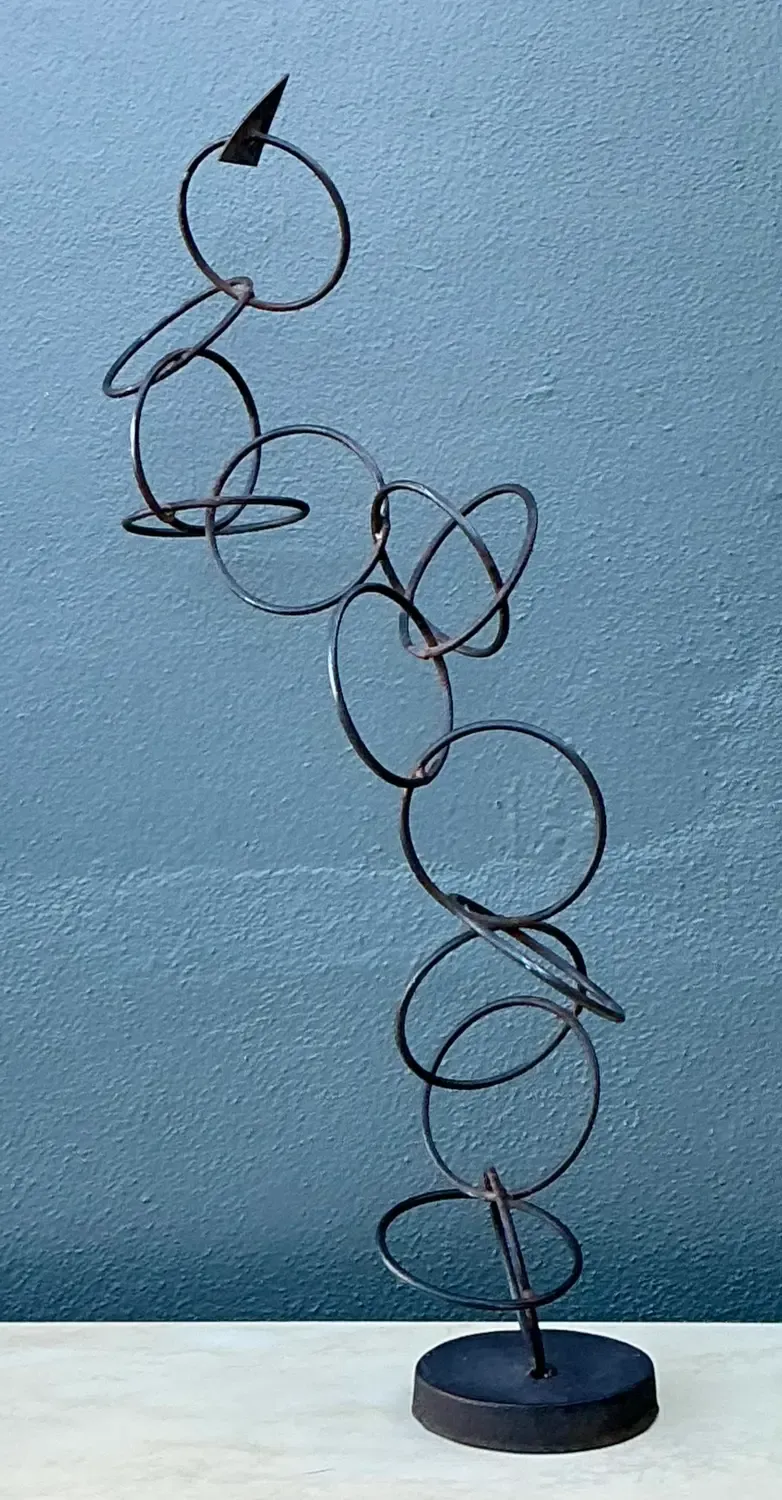 Vintage Abstract Geometric Rings Sculpture Z — additional photo 5
