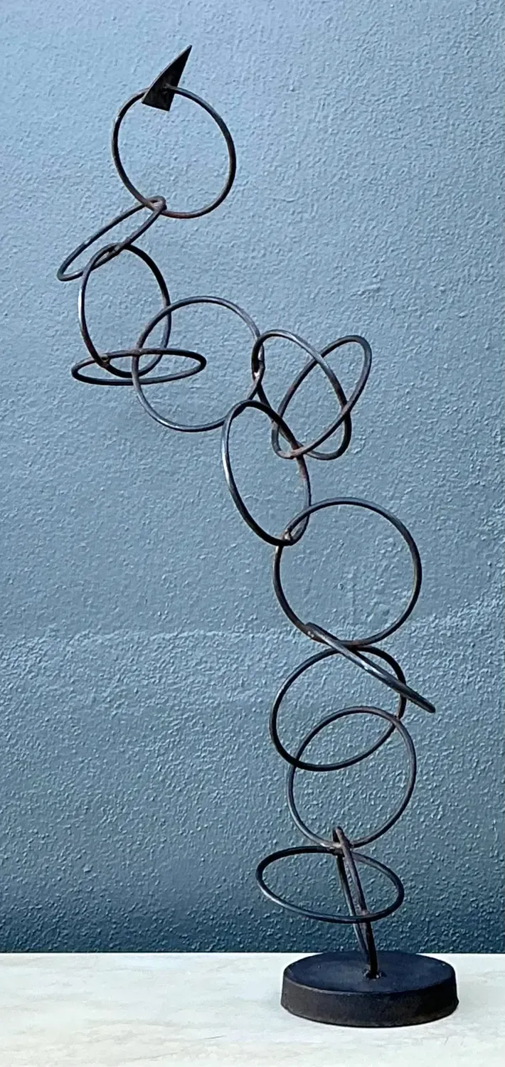 Vintage Abstract Geometric Rings Sculpture Z — additional photo 7