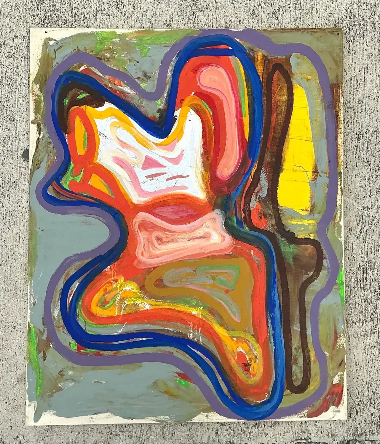 Vintage Abstract Original Oil Painting on Canvas — additional photo 5