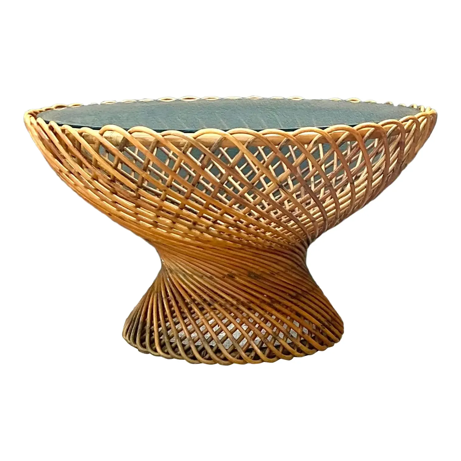 Vintage Albini for Bonacini “Primavera” Rattan Table — additional photo 2