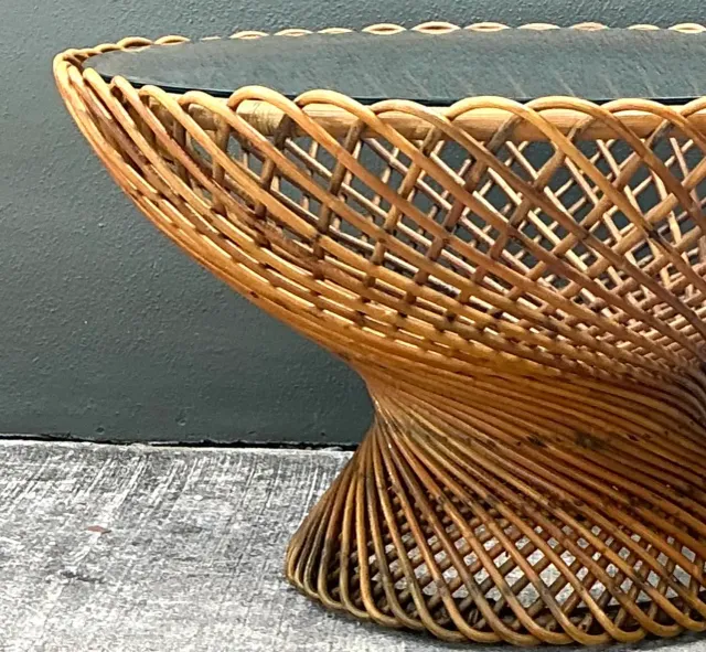 Vintage Albini for Bonacini “Primavera” Rattan Table — additional photo 5