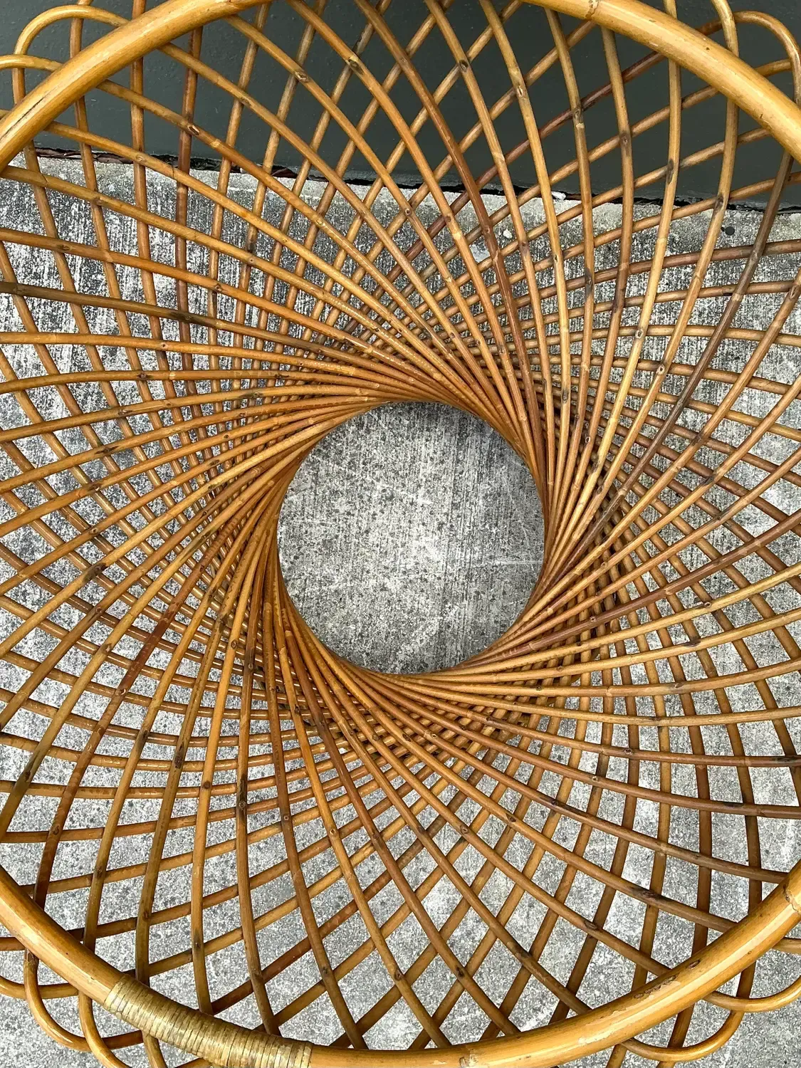 Vintage Albini for Bonacini “Primavera” Rattan Table — additional photo 6