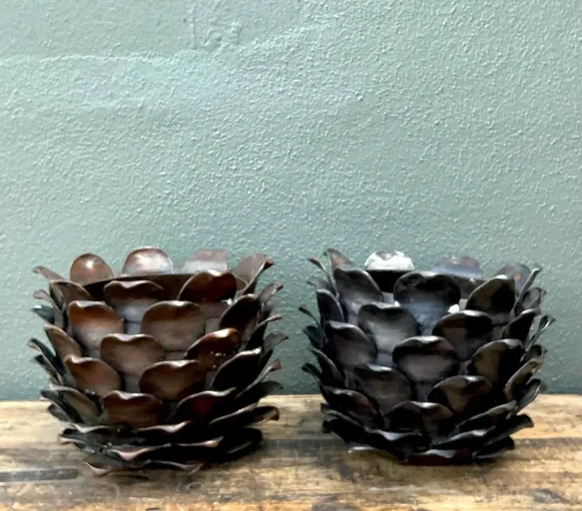 Vintage Alexander Lamont Patinated Bronze Bread Apples - A Pair — additional photo 8