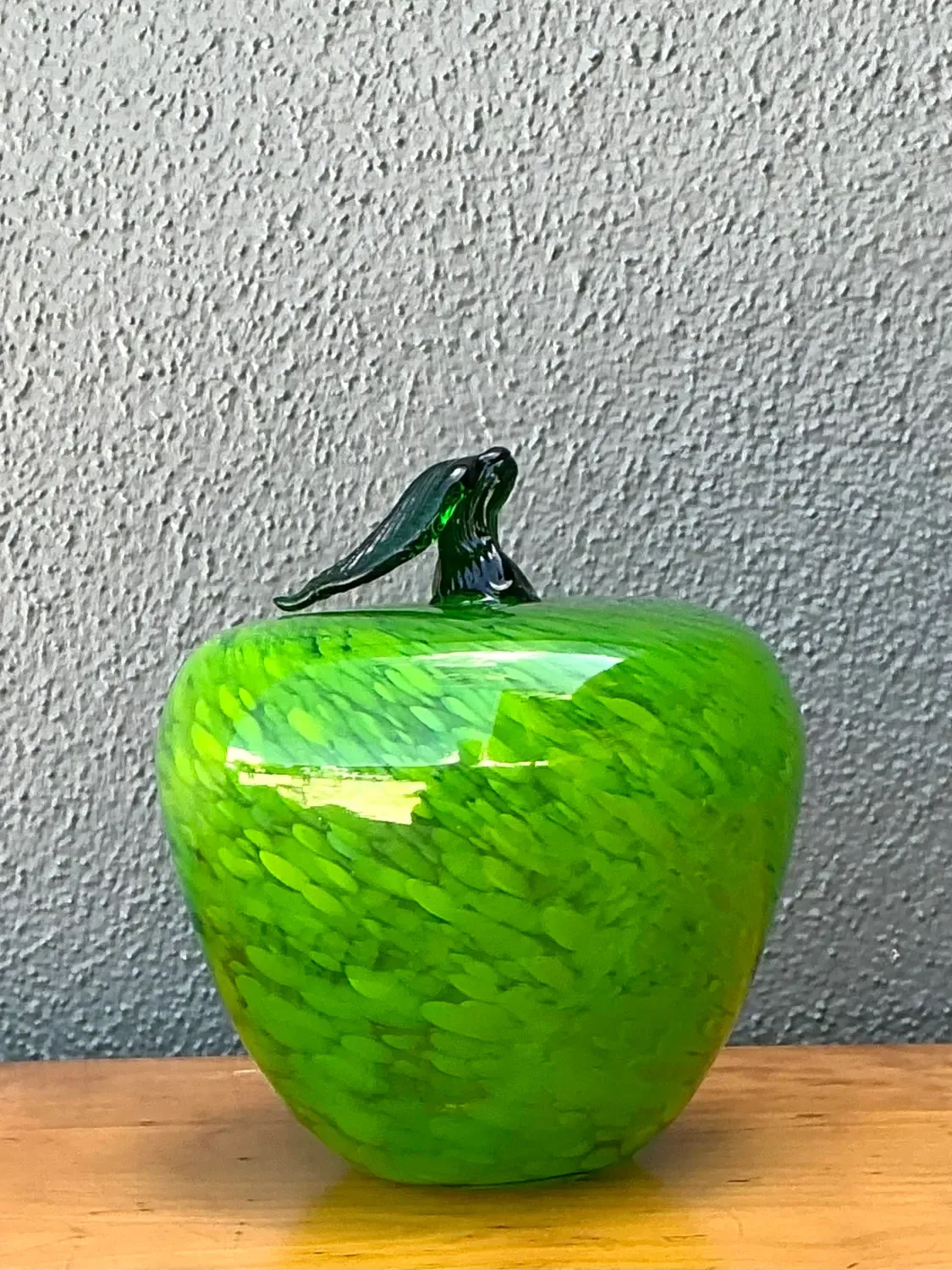 Vintage Art Glass Apple — additional photo 1