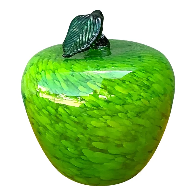 Vintage Art Glass Apple — additional photo 2