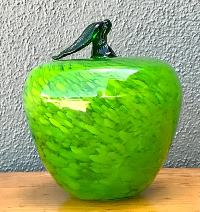 Vintage Art Glass Apple — additional photo 4