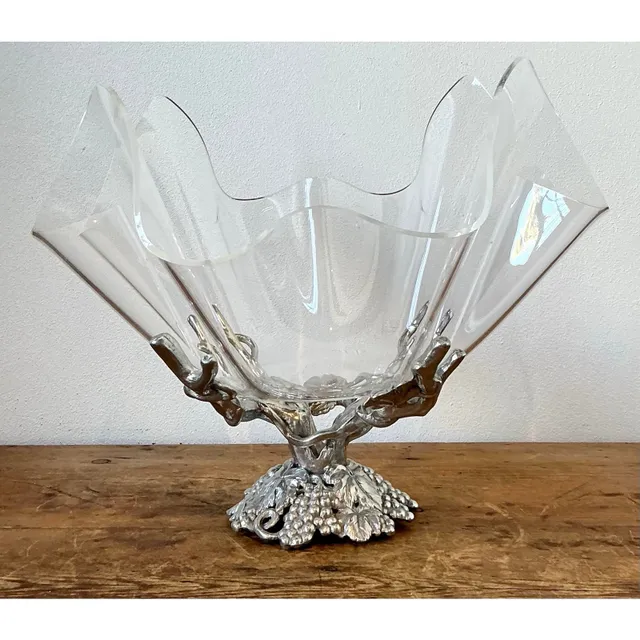 Vintage Arthur Court Pewter and Plexi Bowl — additional photo 1