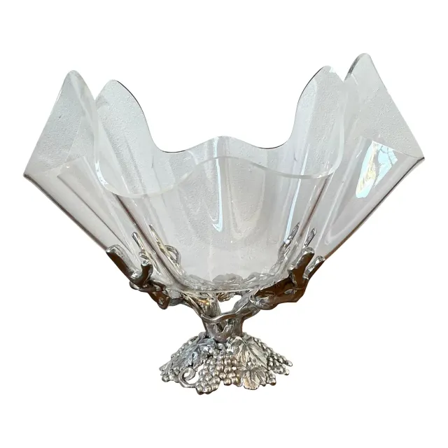 Vintage Arthur Court Pewter and Plexi Bowl — additional photo 3