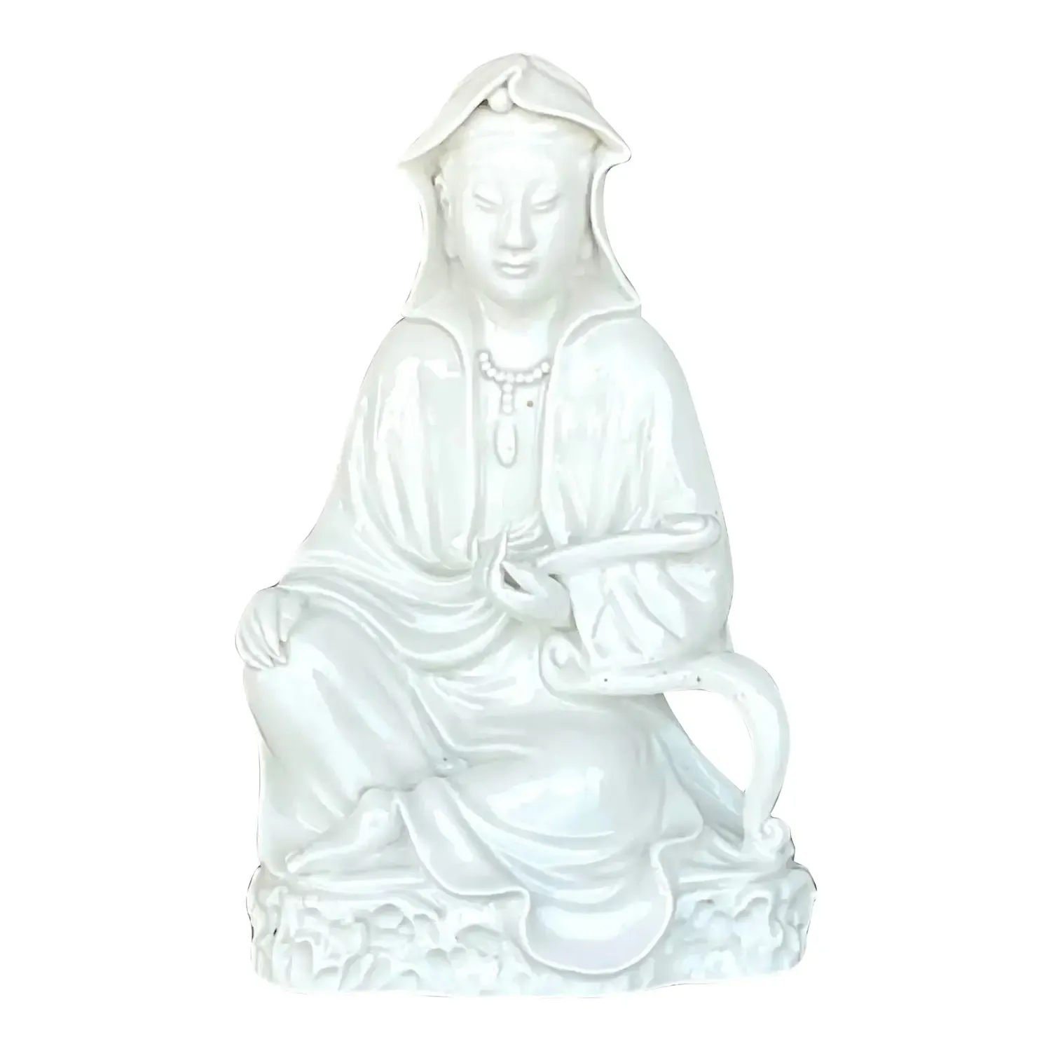 Vintage Asian 1920s Blanc De Chine Figure of Lady — additional photo 1