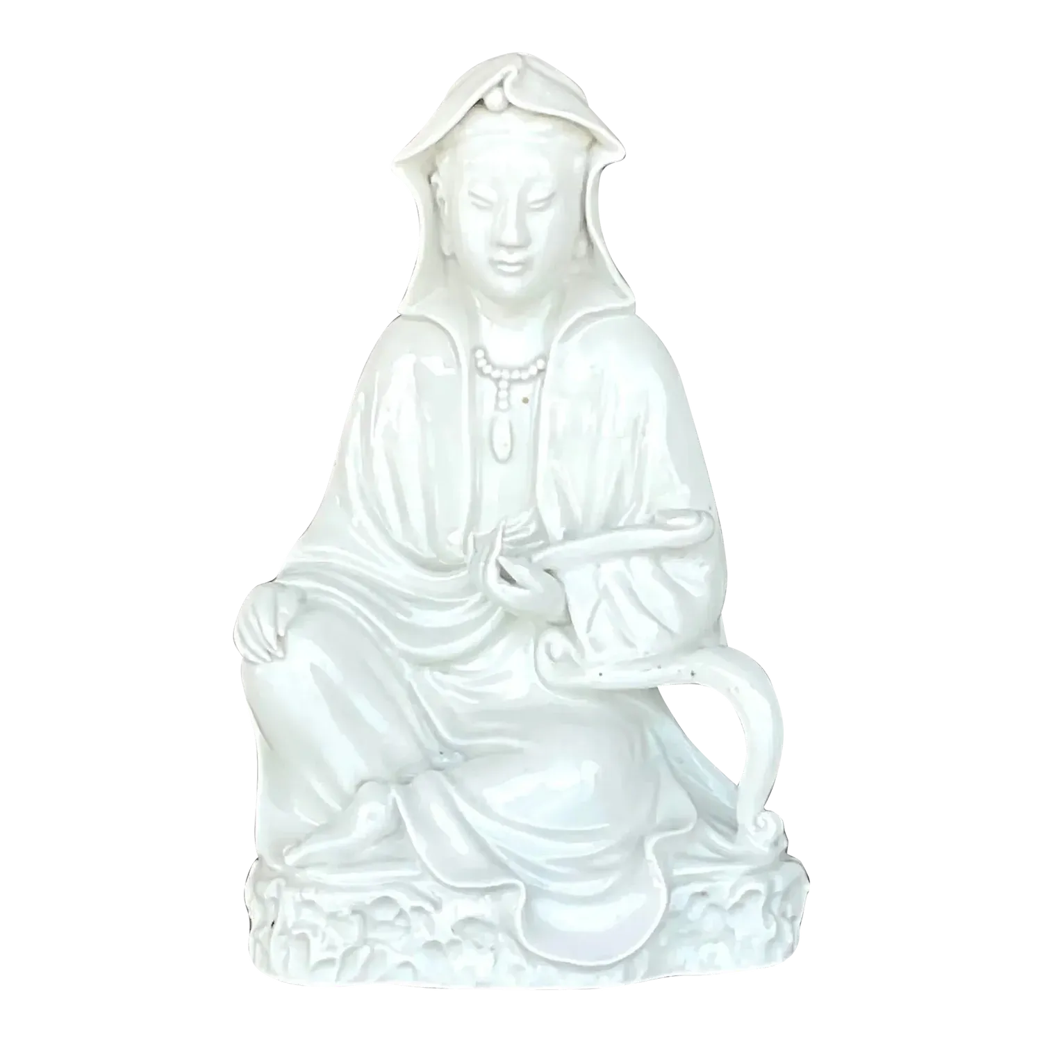 Vintage Asian 1920s Blanc De Chine Figure of Lady — additional photo 2