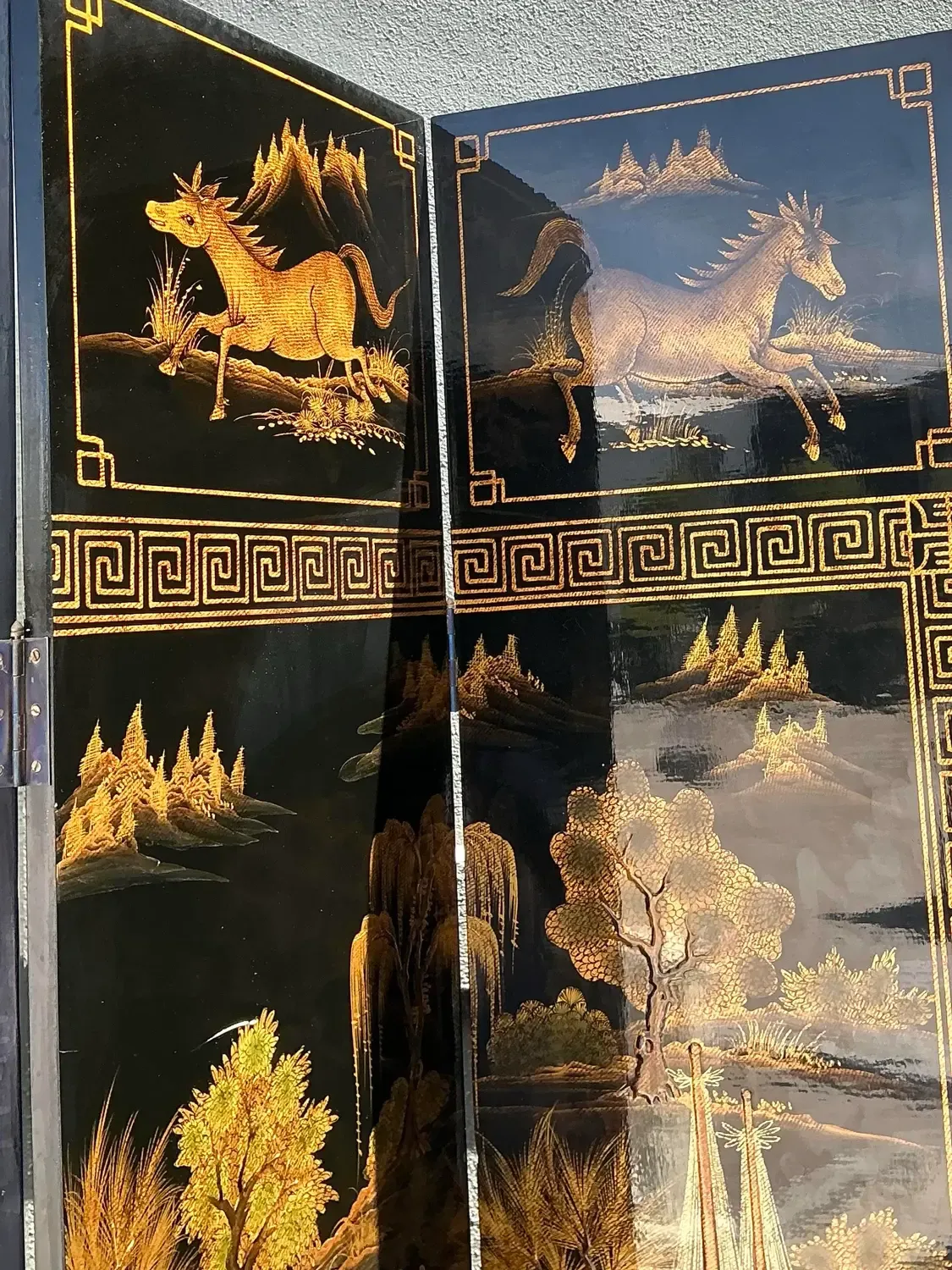 Vintage Asian 8 Panel Coromandel Screen — additional photo 4