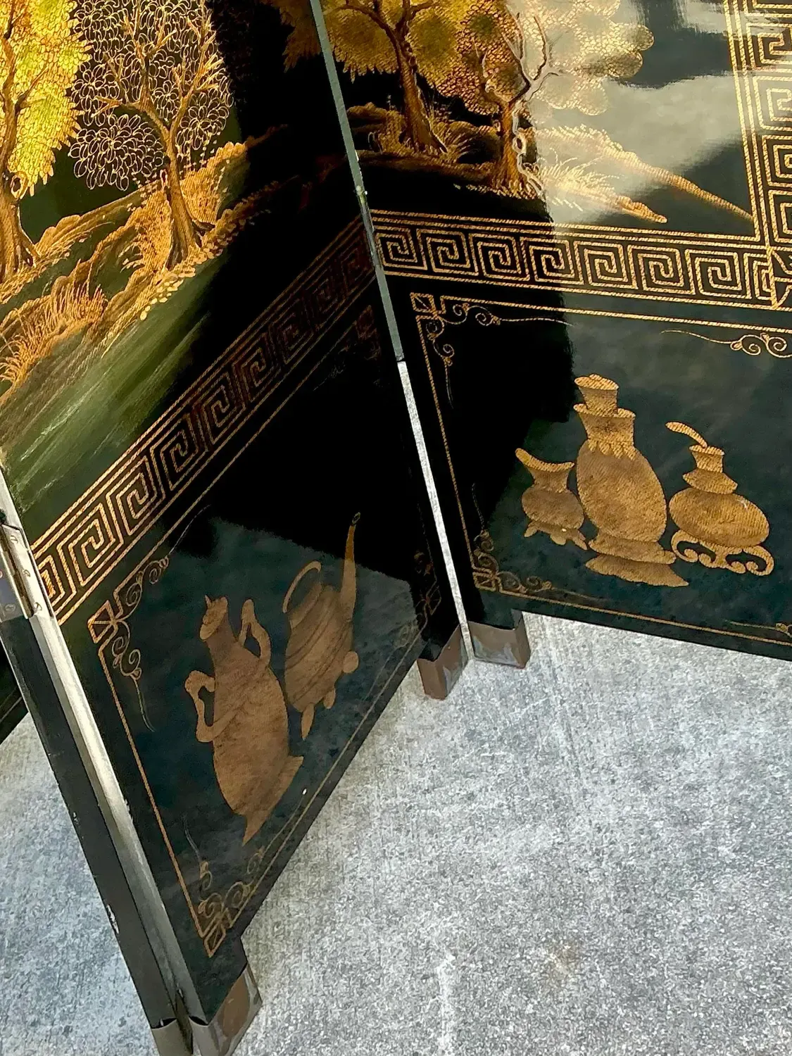 Vintage Asian 8 Panel Coromandel Screen — additional photo 5