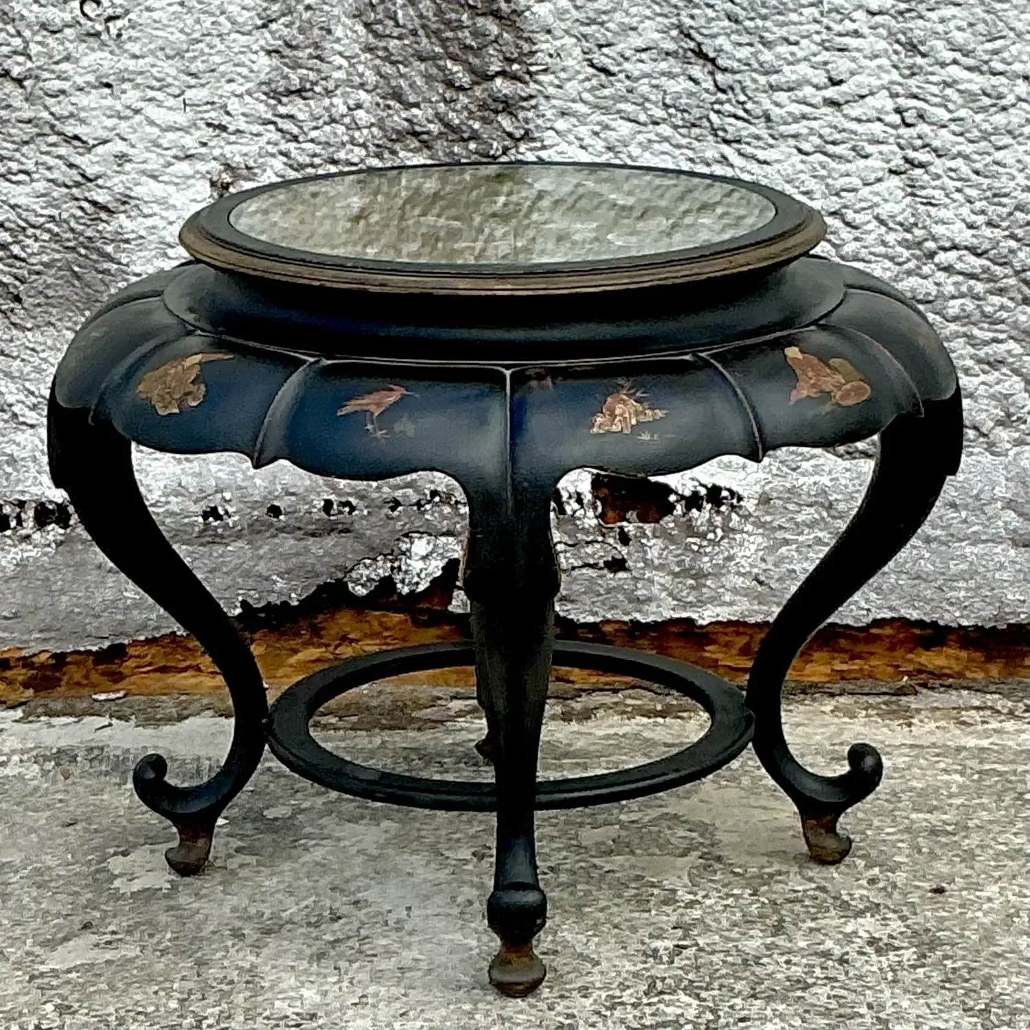 Vintage Asian Chinoiserie Bat Wing Coffee Table — additional photo 2