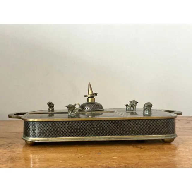 Vintage Asian Cloisonné Desk Set — additional photo 3