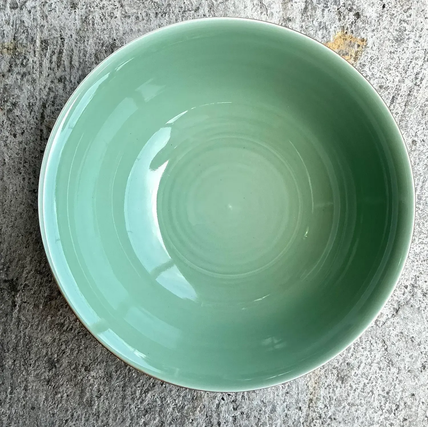 Vintage Asian Dragon Relief Celadon Bowl — additional photo 8