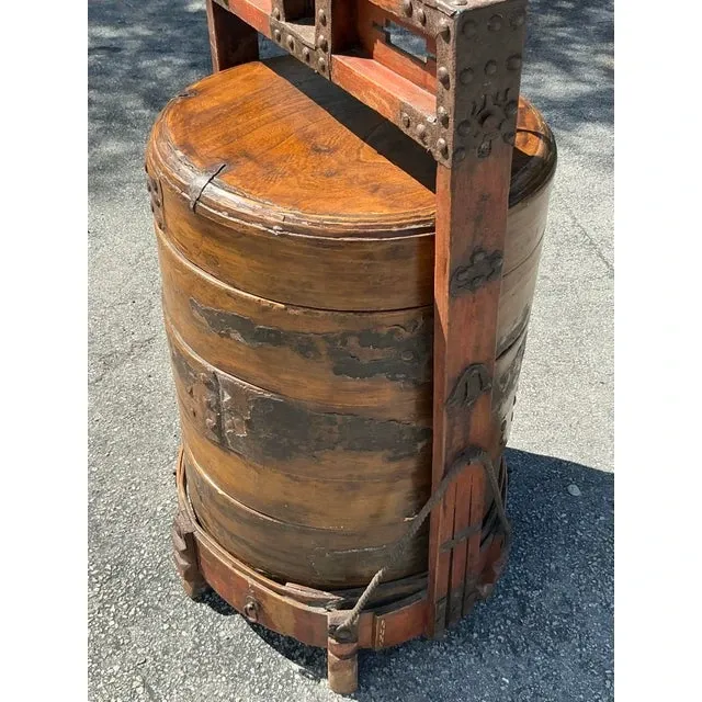 Vintage Asian Monumental Stacked Wedding Basket — additional photo 2